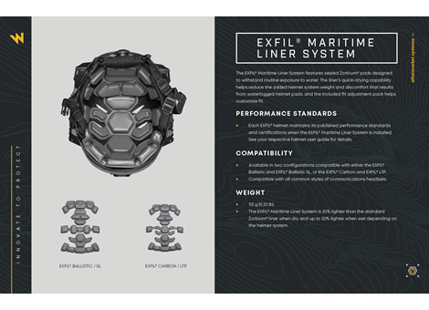 EXFIL Maritime Liner System Technical Data Sheet
