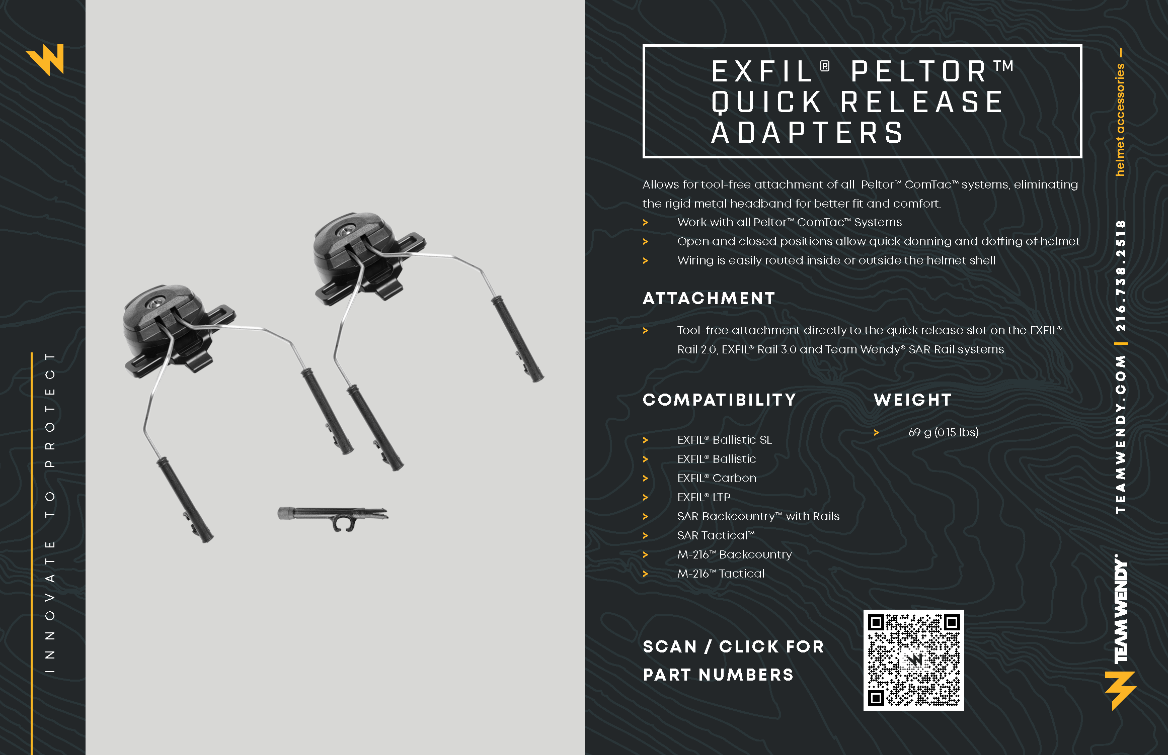 EXFIL® Peltor™ Quick Release Adapters | Team Wendy