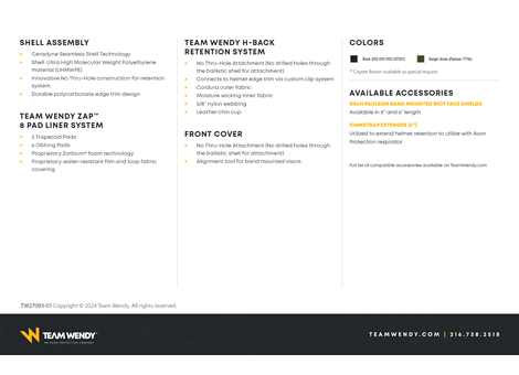 EPIC™ Responder Technical Data Sheet | Back Page