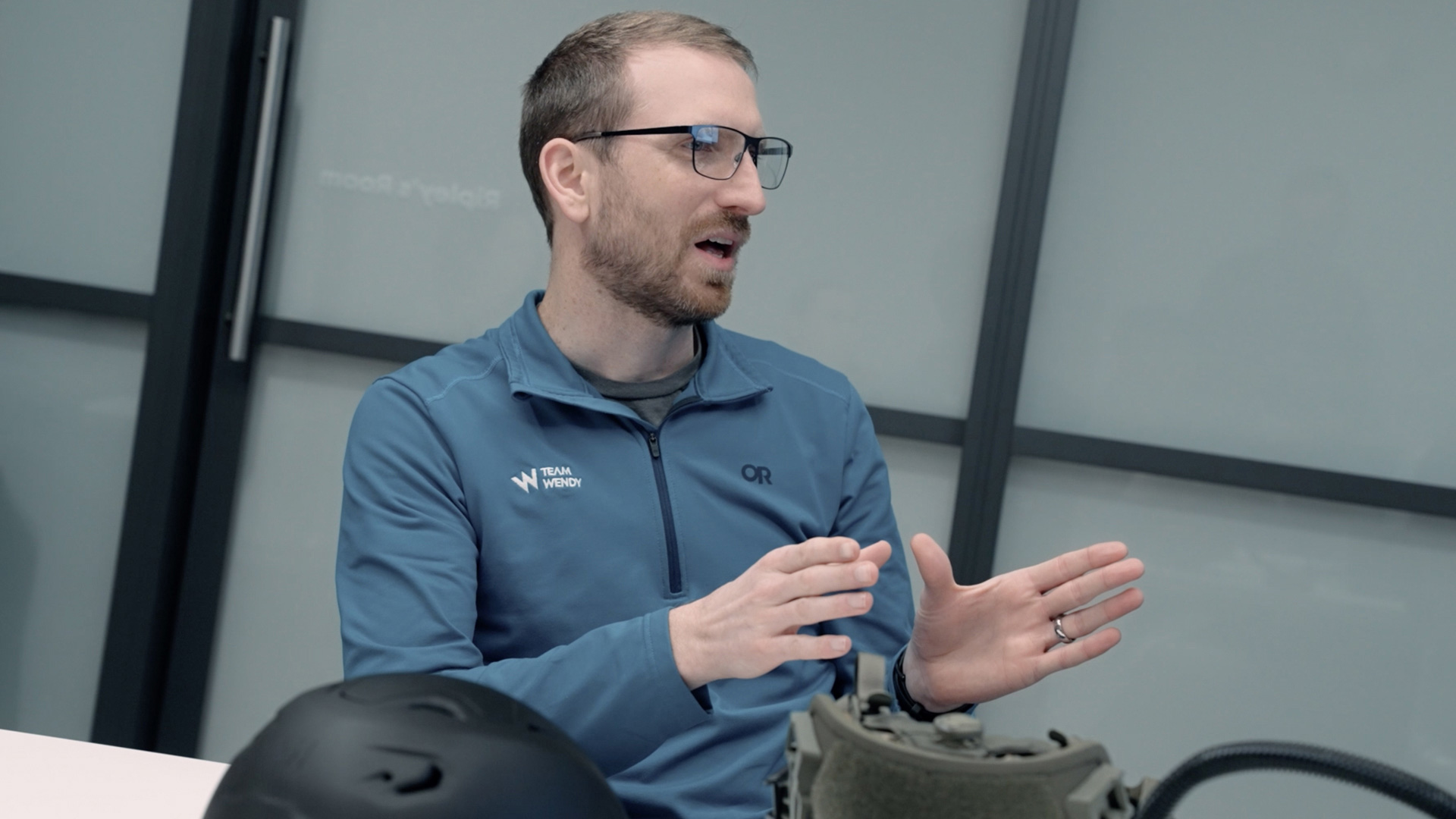 Team Wendy staff presenting in a meeting